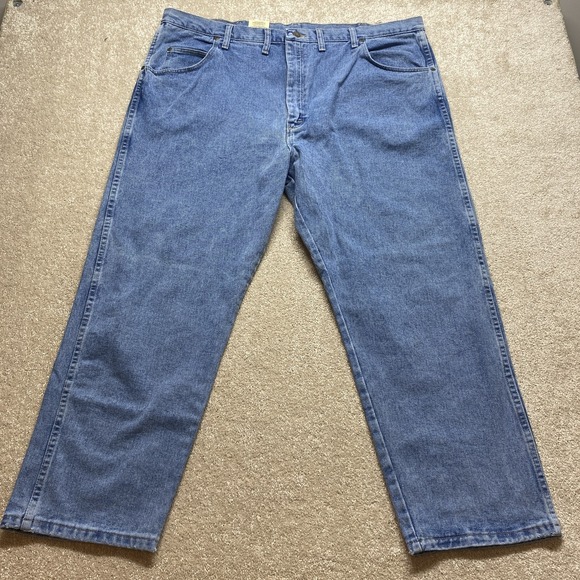 Wrangler Jeans Mens 46x28 Relaxed Fit 35001VI Heavyweight Classic‎ Denim Pants - Picture 1 of 10